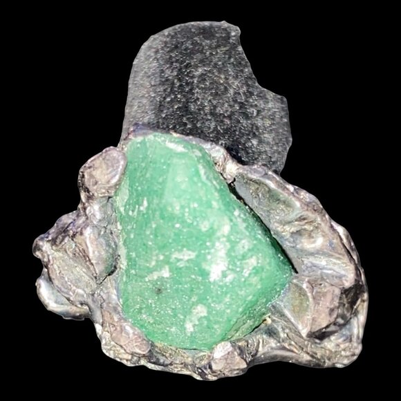 Ring Aventurine Size 7 Sterling Silver Rustic - Picture 2 of 16